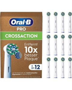 Oral-B Pro CrossAction tandbørstehoveder 12 stk - Hvid