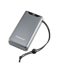 Intenso® Powerbank 20.000 mAh PD/QC USB-A/USB-C inkl. USB-C kabel - Grå