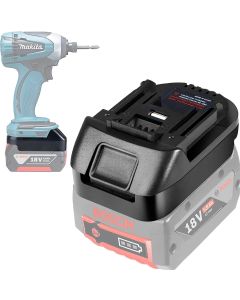 Batteriadapter - Bosch 18V til Makita 18V lithium elværktøj