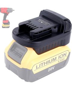 Batteriadapter - DeWalt 18V til Milwaukee 18V lithium elværktøj