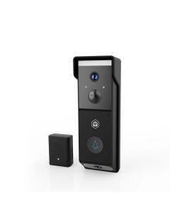 Nedis SmartLife Wi-Fi videodørtelefon 2x Full HD (batteri) - Sort