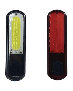 ABUS Orion 2.0 genopladeligt lygtesæt med USB-C