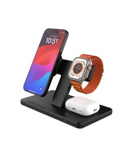 FIXED 3-i-1 MagSafe ladestation - Sort