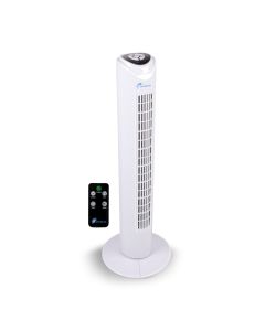 Tårnventilator roterende m/ remote, timer & 3 hastigheder - 80 cm