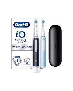 Oral-B iO Series 3 Duo el-tandbørste - Sort/Blå