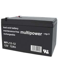 Multipower MPL12-12 long-life blybatteri 12V - 12Ah