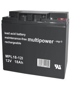 Multipower MPL18-12I long-life blybatteri 12V - 18Ah