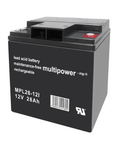 Multipower MPL28-12I long-life blybatteri 12V - 28Ah