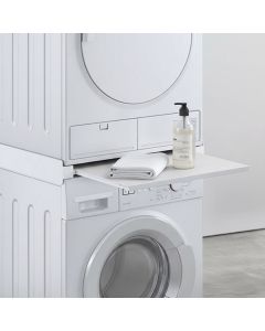 Stableramme m/ udtrækshylde (8 kg) til vaskemaskine/tørretumbler