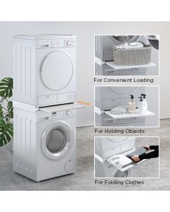 Stableramme m/ udtrækshylde (8 kg) til vaskemaskine/tørretumbler