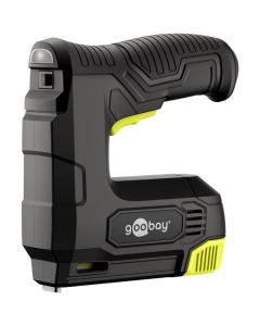 Goobay 2-i-1 ledningsfri elektrisk hæftepistol - sæt med klamper og søm