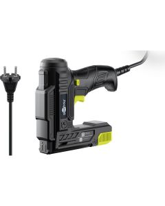 Goobay 2-i-1 elektrisk hæftepistol - sæt med klamper og søm