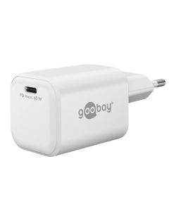 Goobay USB-C PD GaN hurtigoplader Nano 65W - Hvid
