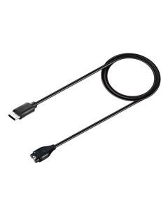 Ladekabel USB-C til Garmin smartwatch - Sort