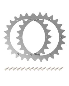 Metal terrænhjul til NaviMow i105E/i108E robotplæneklipper - 2 stk. 