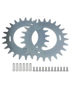 Metal terrænhjul til NaviMow H500E/H800E/H1500E robotplæneklipper - 2 stk.