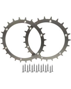 Metal terrænhjul til Yardforce 400RI/280R/Easymow 260 robotplæneklipper - 2 stk.  