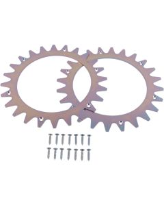 Metal terrænhjul til Parkside PMRA/PMORDA robotplæneklipper - 2 stk. 