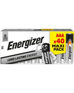 Energizer Everyday Long Lasting AAA batterier ( 40 stk. pakning)