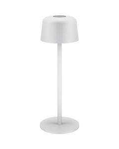 Opladelig LED bordlampe til inde/ude, dæmpbar, 25cm  - Hvid