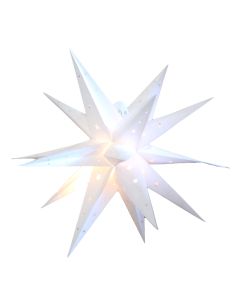 3D LED stjerne, Ø35cm m/ timer (batteridrevet)