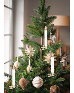 LED juletræslys til Georg Jensen, med fjernbetjening, 10 stk. - Hvid