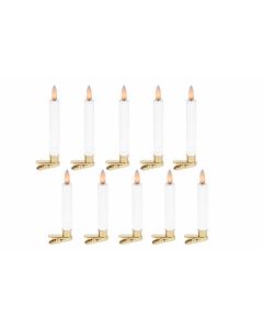 LED juletræslys til Georg Jensen, med fjernbetjening, 10 stk. - Hvid