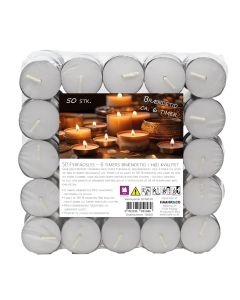 Fyrfadslys, brændetid 6 timer, 50 stk