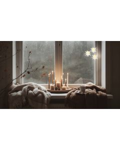 3D LED stjerne 12x9x9,5cm inkl. sugekop (batteridrevet) - 3 stk.