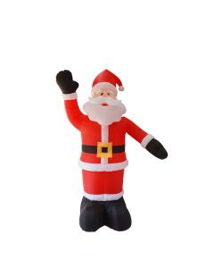 Stor, oppustelig julemand med LED lys, 240 cm.