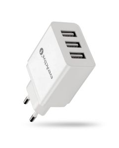 3-stiks USB A-lader 17W