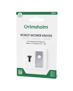 12 knive til Scheppach RoboCut L500, XL600, XXL900 - rustfri stål inkl. skruer 