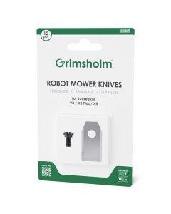 12 knive til V3, X3 Plus, X5, X7, L22 - rustfri stål inkl. skruer 