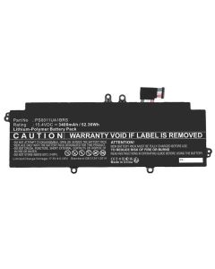 Batteri til Notebook 52,36Wh 15,4V 3400mAh