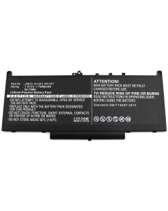 Batteri til Dell 53,28Wh 7,4V 7200mAh