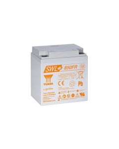 Yuasa SWL+850-12FR Blybatteri (Flammehæmmende kasse)