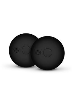 Housegard Luma trådløs røgalarm inkl. 10-års batteri - Sort - 2 pk.