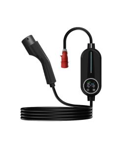Transportabel Type 2 lader til elbil med app - 32A - 22kW - 5m
