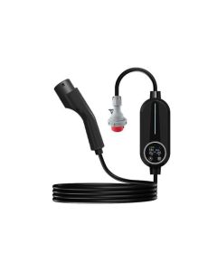 Transportabel Type 2 lader til elbil - 16A - 11kW - 10m (Type B RCD)