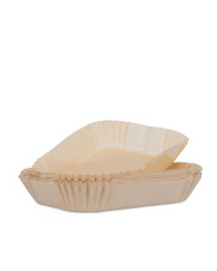 Airfryer papirforme ubleget, rektangulære 14x22x4,5 cm - 100 stk.