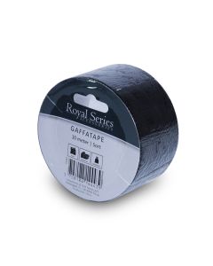 Gaffatape 10 meter, sort