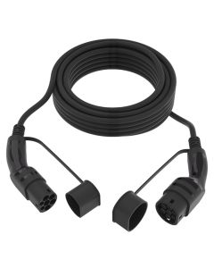 Type 2 Ladekabel til elbil - 11kW 5m, inkl. taske, sort