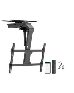 Motoriseret og foldbart SMART TV-loftbeslag m/ app & remote, 37"- 75"