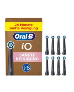 Oral-b IO Ultimate Clean tandbørstehoveder 8 stk (Sort)