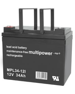 Multipower MPL34-12I long-life blybatteri 12V - 34Ah