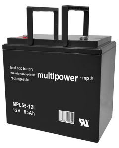 Multipower MPL55-12I long-life blybatteri 12V - 55Ah