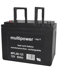 Multipower MPL80-12I long-life blybatteri 12V - 80Ah