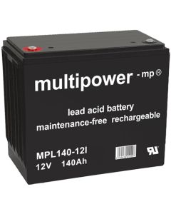 Multipower MPL140-12I long-life blybatteri 12V - 140Ah