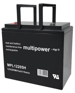 Multipower MPL12205H high-rate blybatteri 12V - 55Ah