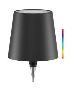 Goobay opladelig LED flaskelampe, RGBW, dæmpbar - Sort